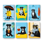 6 Mini Paintings - Dog Moments Set
