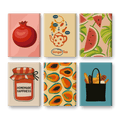 6 Mini Paintings | Fresh & Fruity Set