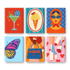 6 Mini Paintings - Glamour Set