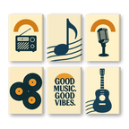 6 Mini Paintings - Good Music Set