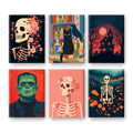 6 Mini Paintings - Halloween Night Set