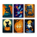 6 Mini Paintings - Halloween Vibes