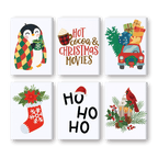6 Mini Paintings - Ho Ho Ho Christmas Set