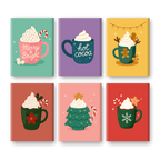 6 Mini Paintings - Hot Chocolate Christmas Set