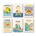 6 Mini Paintings - Italian Buona Vita Set