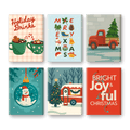 6 Mini Paintings | Joyful Christmas Set