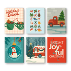 6 Mini Paintings | Joyful Christmas Set