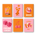 6 Mini Paintings - Lucky Disco Set
