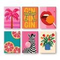 6 Mini Paintings - Pop Art VIbes Set