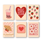 6 Mini Paintings - Self Love Cub set