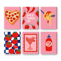 6 Mini Paintings | Spicy Set
