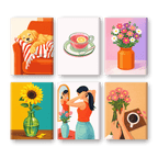 6 Mini Paintings - Sunny Comfort Set