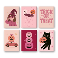 6 Mini Paintings - Trick Or Treat Set