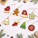 8 Christmas hangers - Winter set