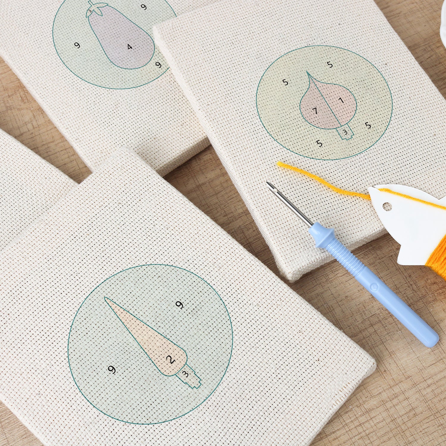 Fruits & Vegetables 30 | Mini Punch Needle Kit