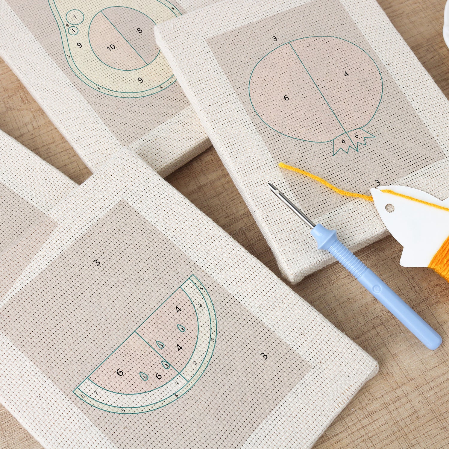 Fruits & Vegetables 11 | Mini Punch Needle Kit