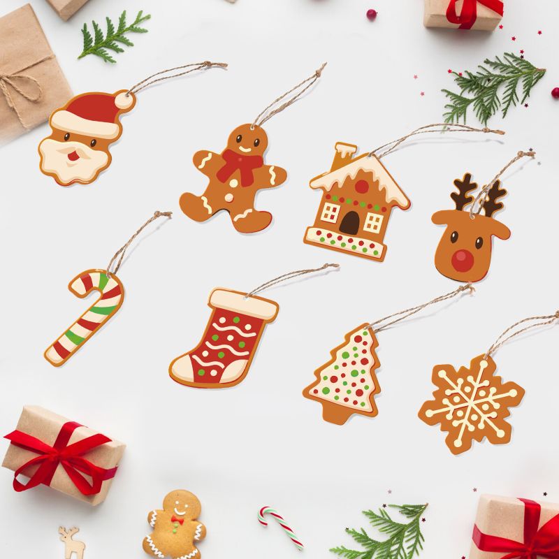 8 Christmas hangers - Christmas cookies set