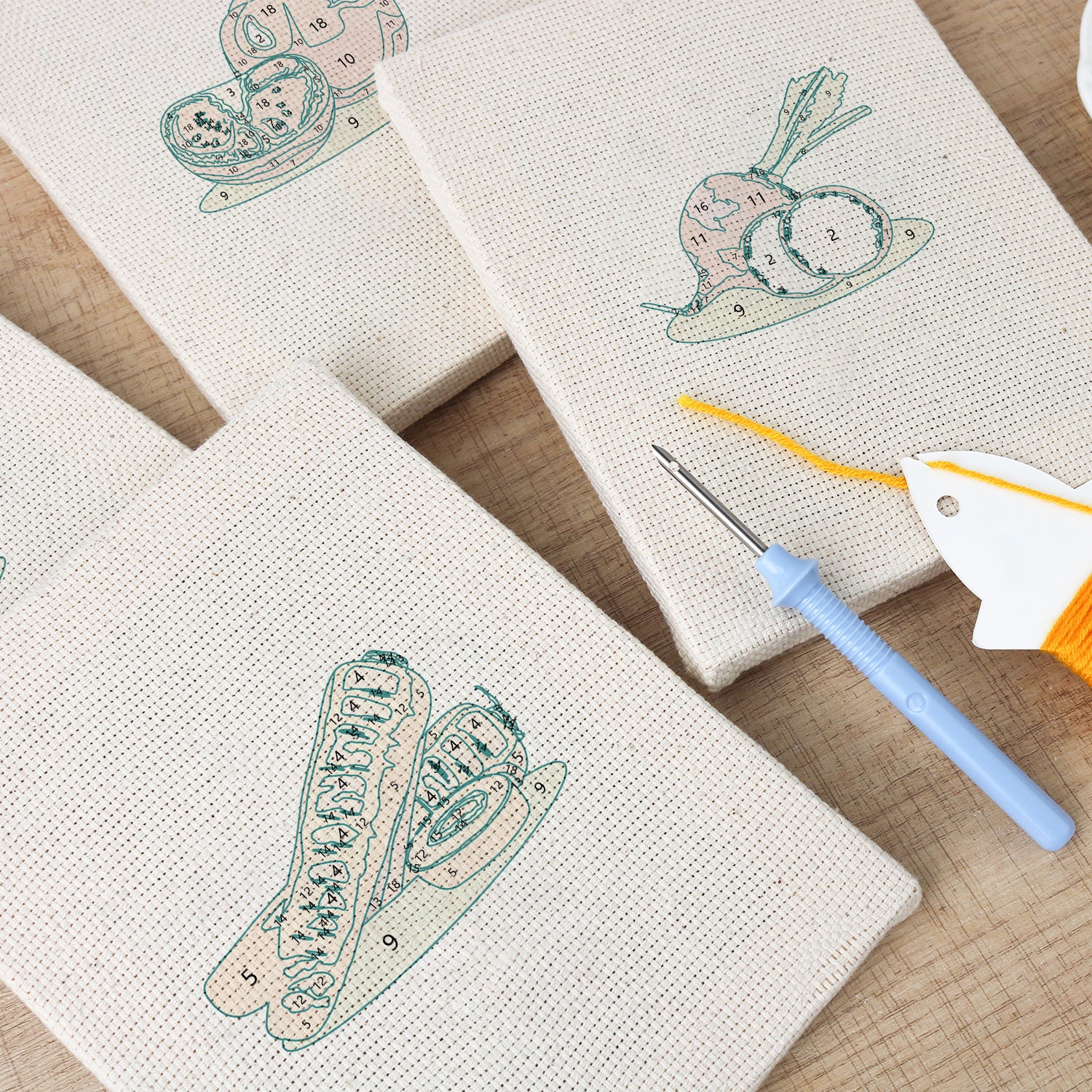 Fruits & Vegetables 8 | Mini Punch Needle Kit