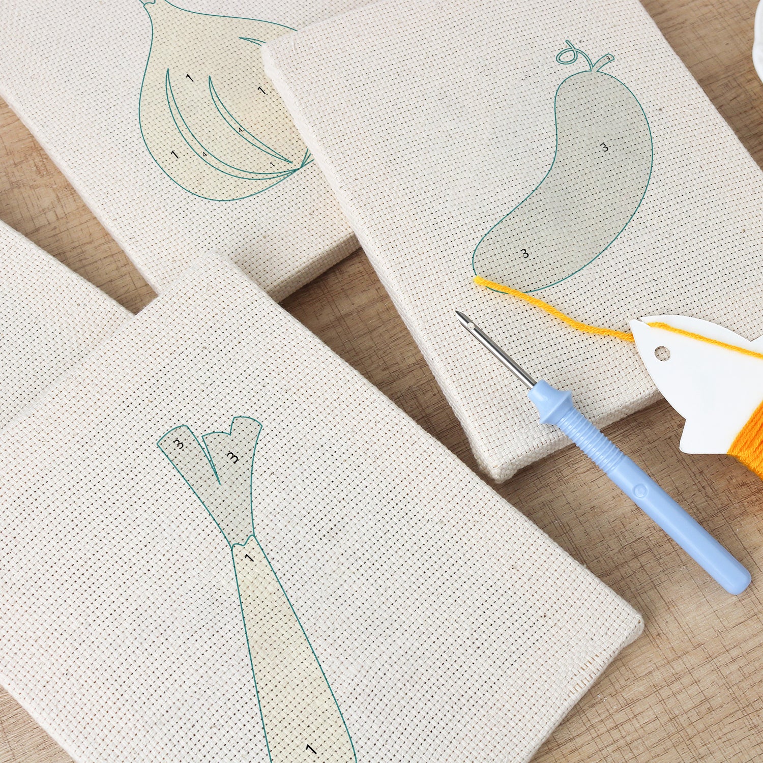 Fruits & Vegetables 16 | Mini Punch Needle Kit