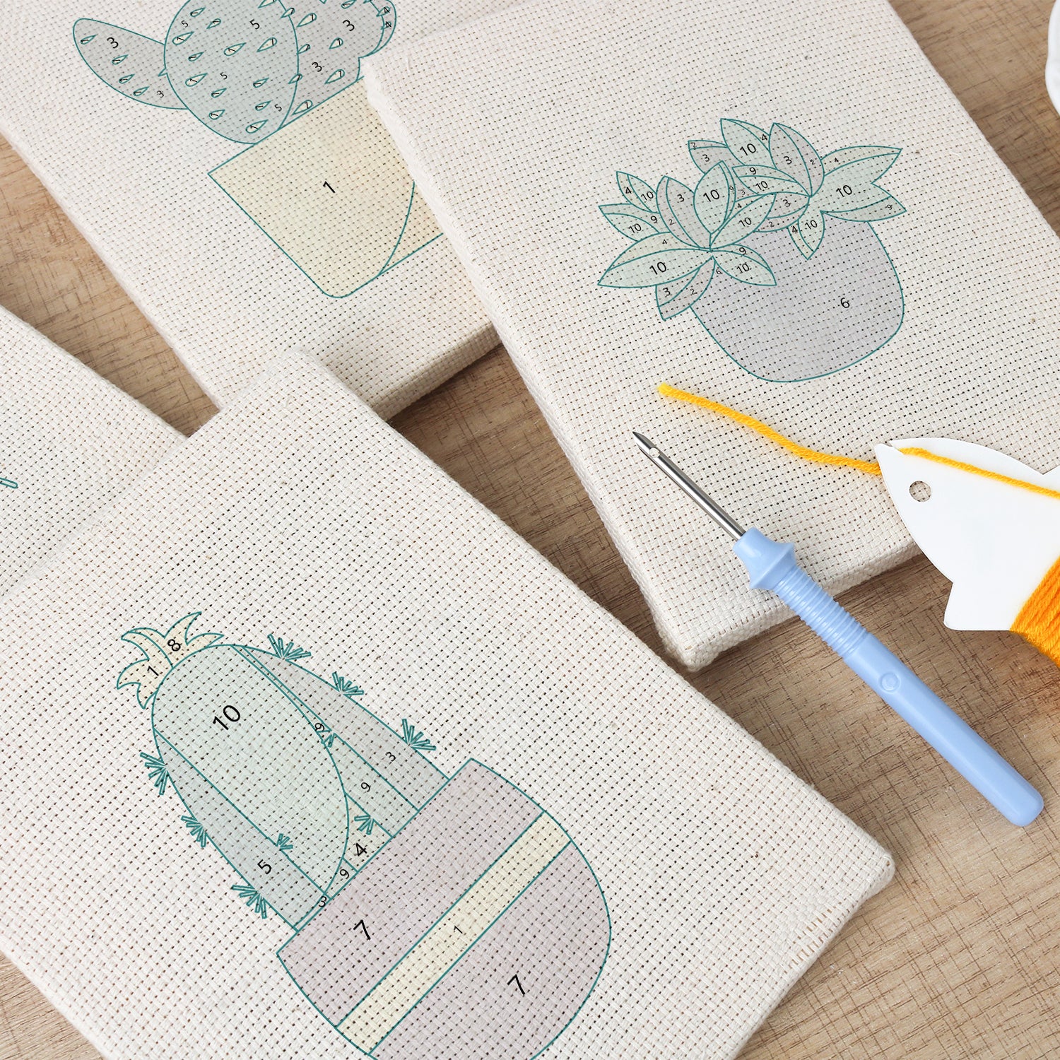 Cactus & Succulents 1 | Mini Punch Needle Kit