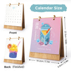 2026 Paint by Numbers desk Calendar | Cocktail Edition