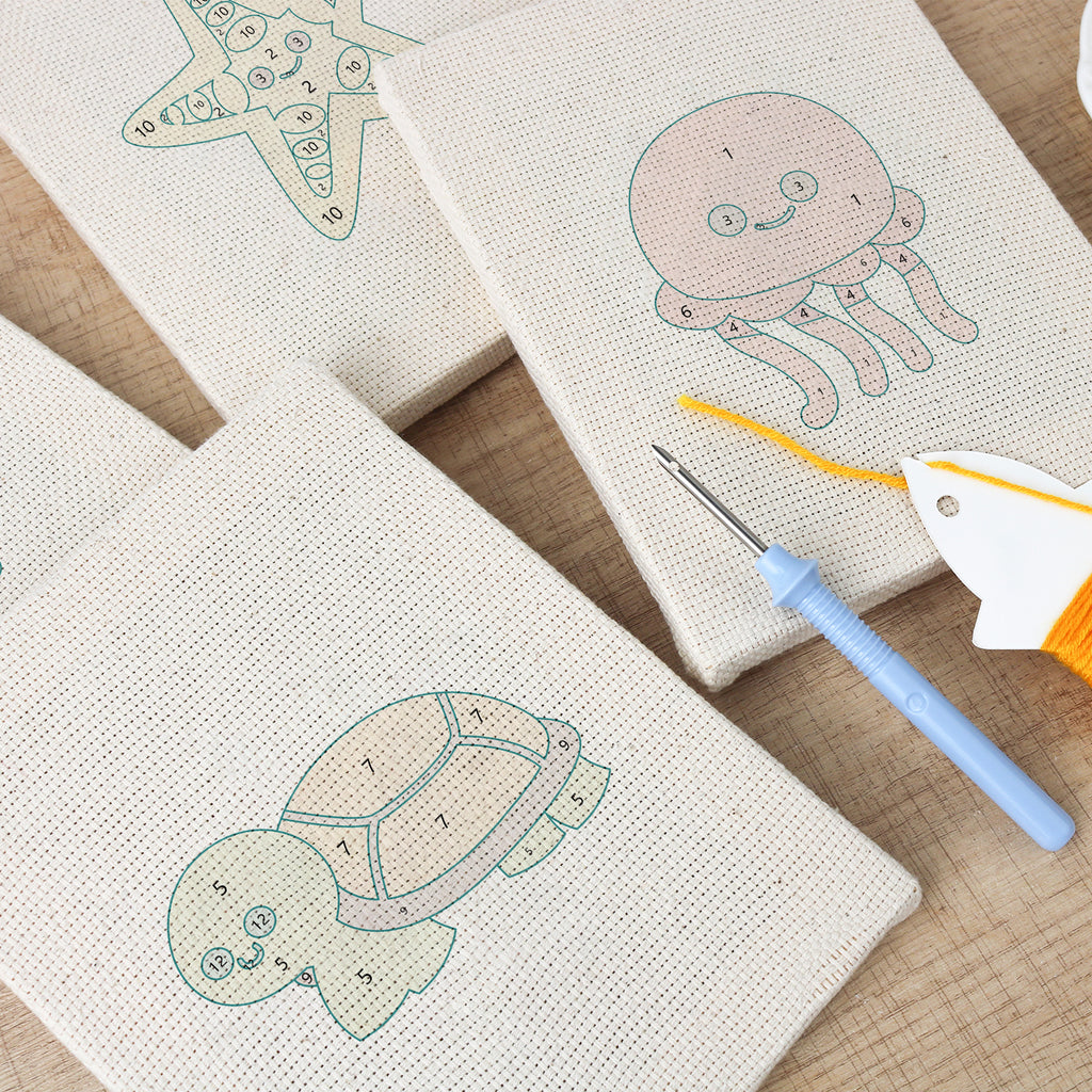 Sea Animals 1 | Mini Punch Needle Kit