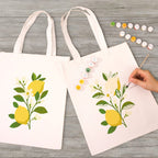 Paint by Numbers Totebag – Lemon Plant