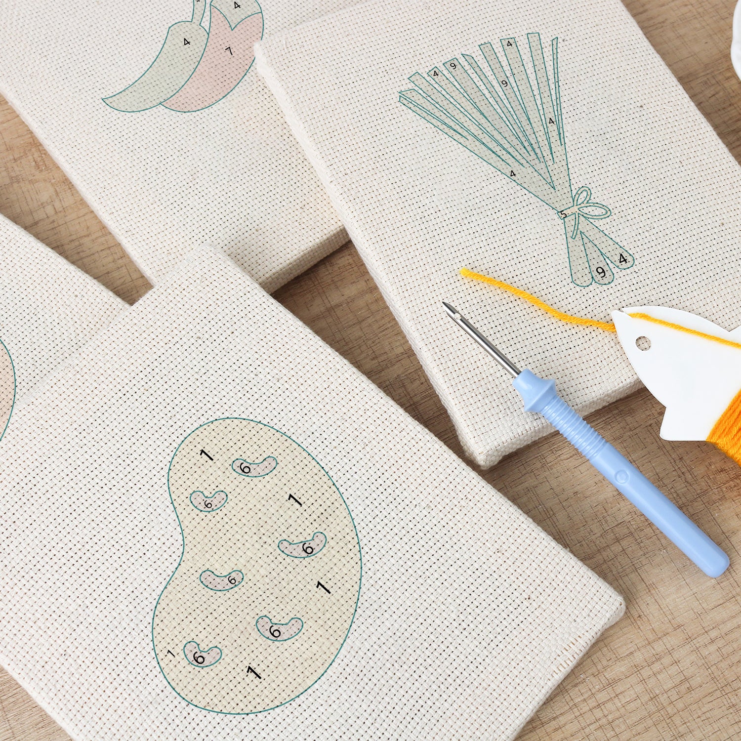 Fruits & Vegetables 21 | Mini Punch Needle Kit