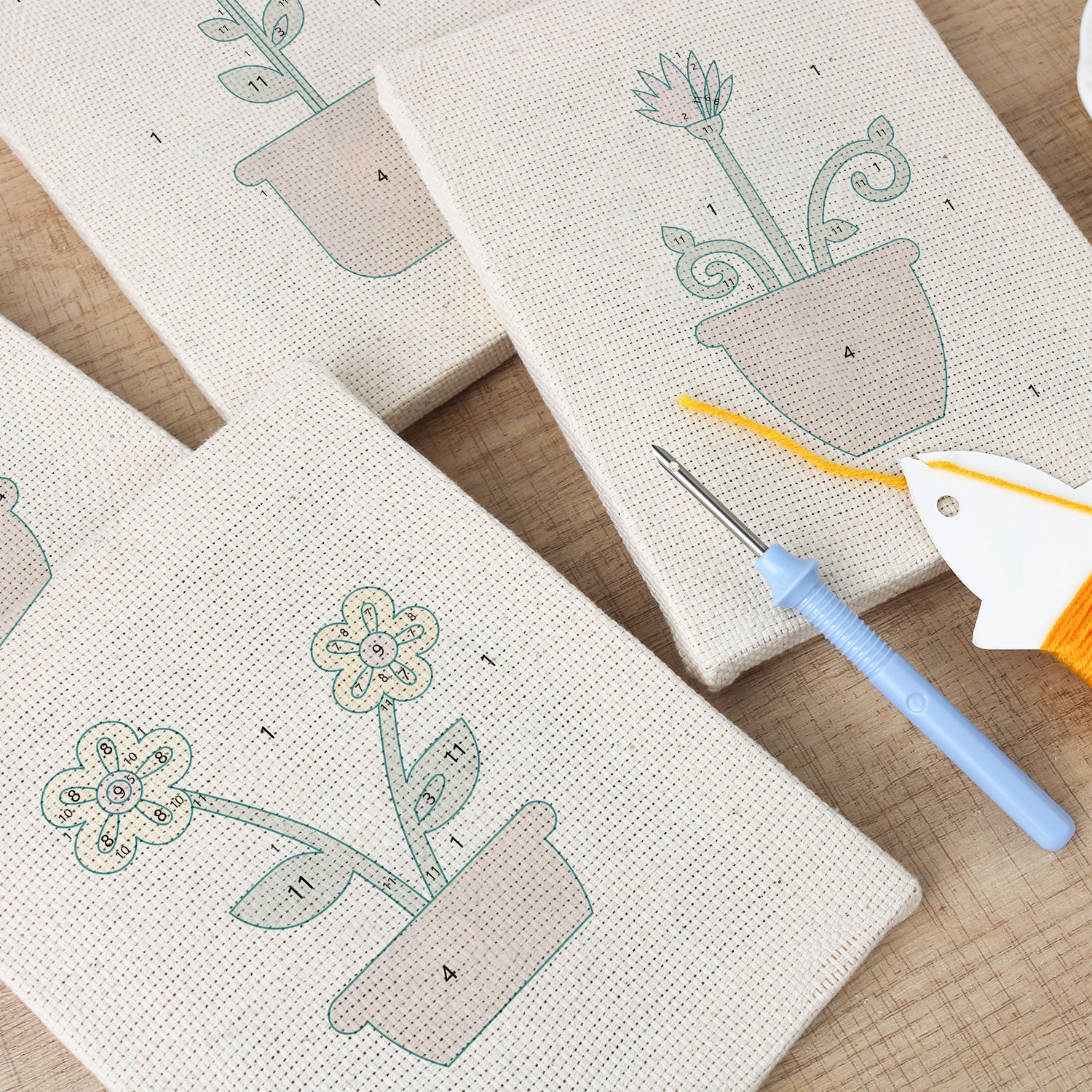 Floral Plants 2 | Mini Punch Needle Kit