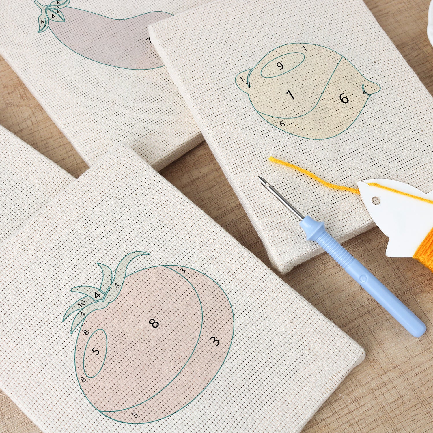 Fruits & Vegetables 25 | Mini Punch Needle Kit