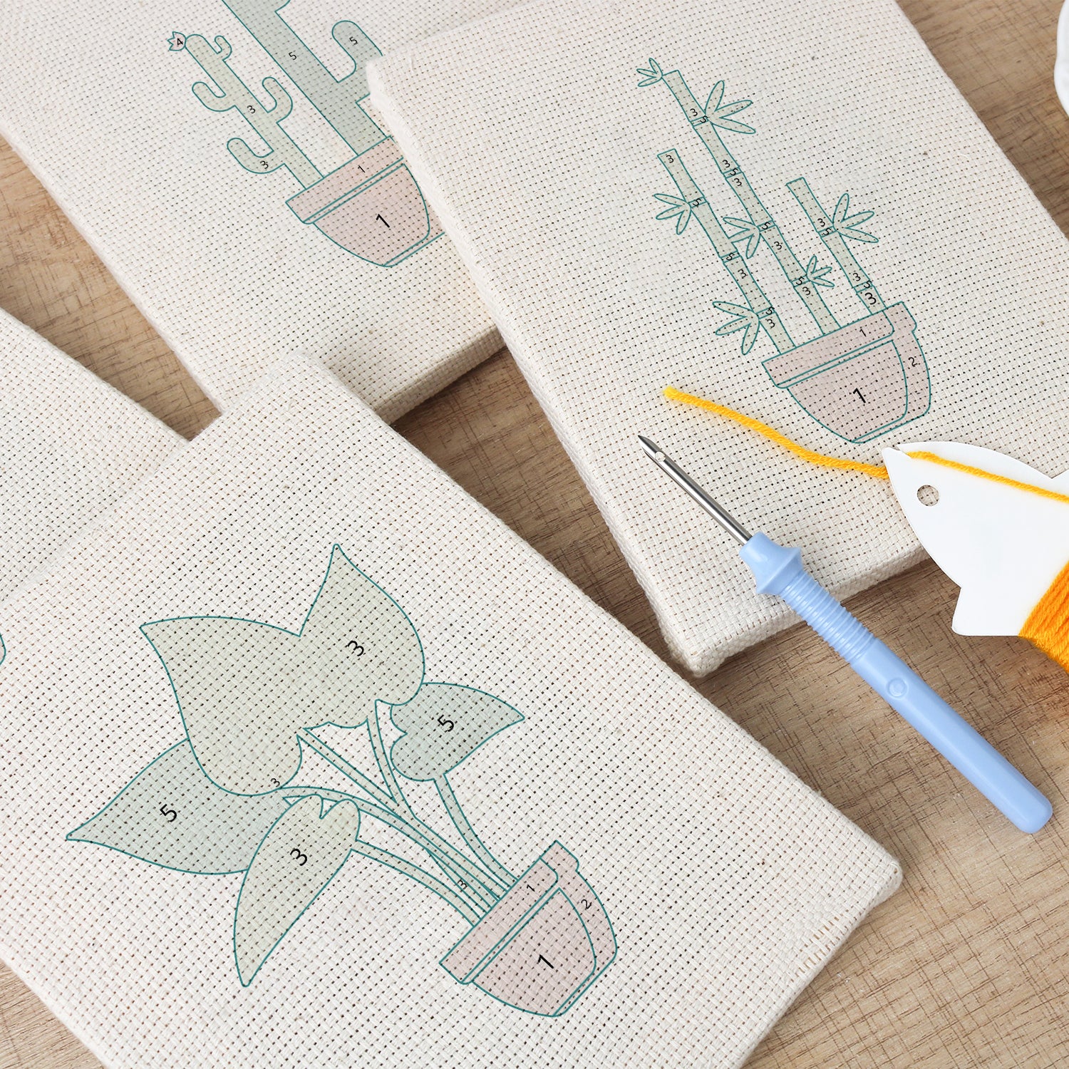Potted Plants 6 | Mini Punch Needle Kit