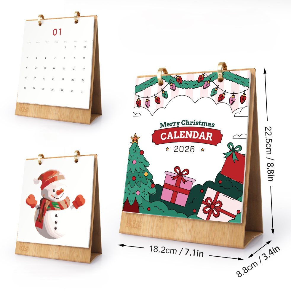 2026 Paint by Numbers desk Calendar | Merry Christmas Edition
