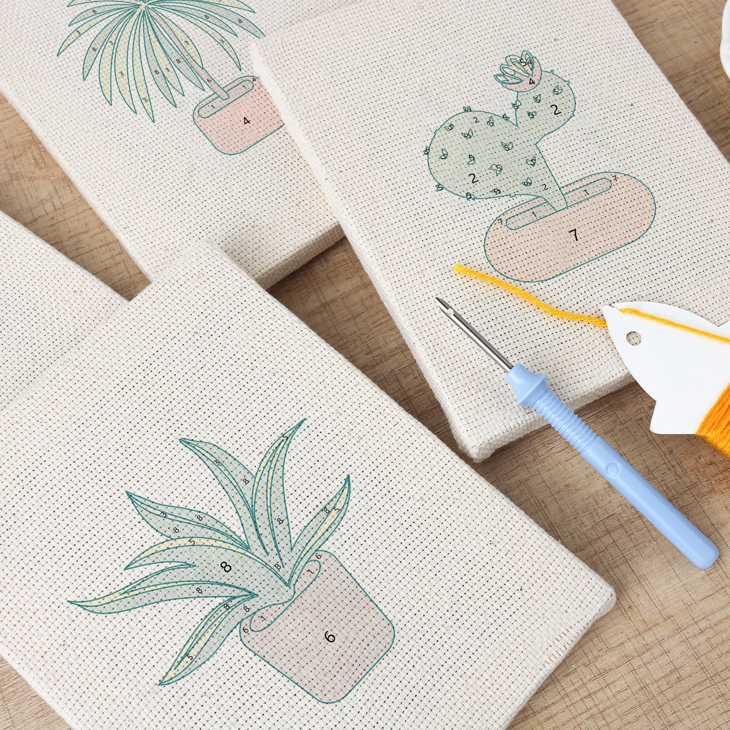 Potted Plants 4 | Mini Punch Needle Kit