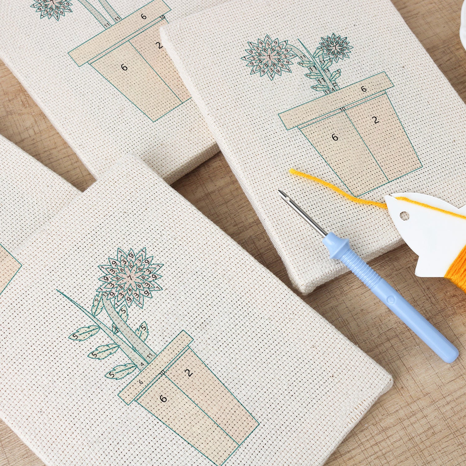 Floral Plants 3 | Mini Punch Needle Kit