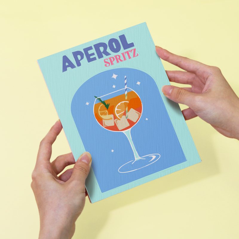 12 Mini Paintings | Colorful Cocktail Bundle