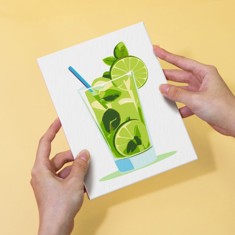 6 Mini Paintings - Summer Cocktail Set