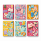 6 Mini Paintings - Colorful Essentials Set