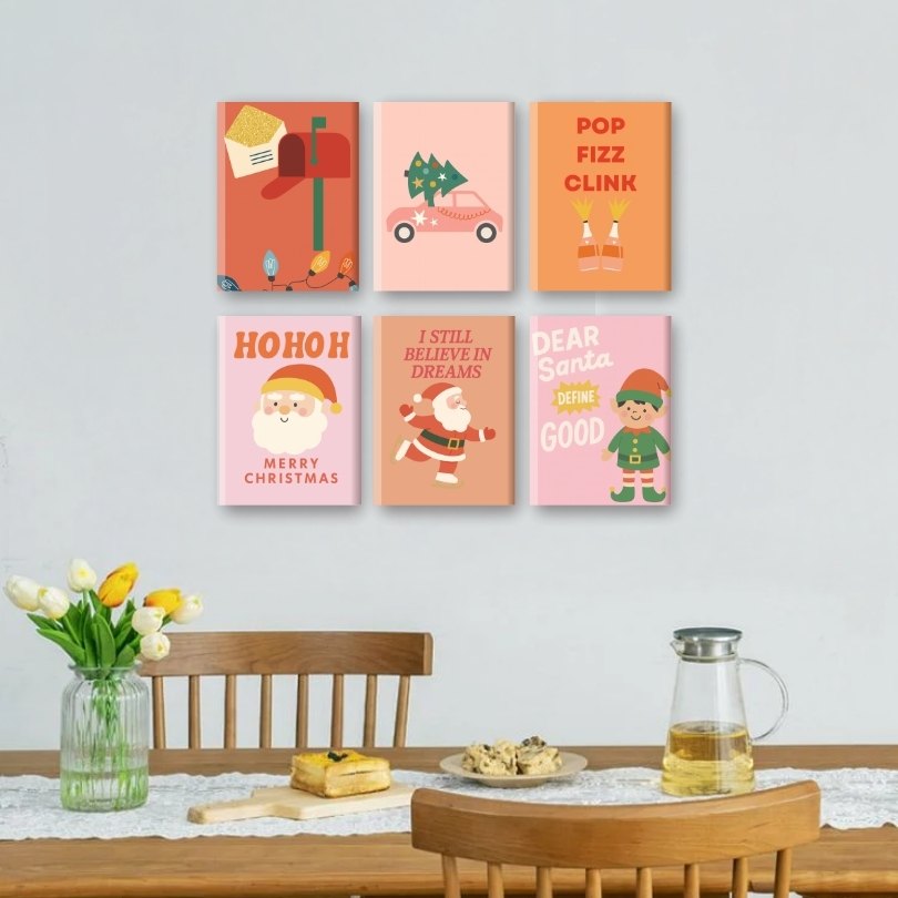 6 Mini Paintings | Christmas Dreams Set