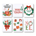 6 Mini Paintings - Christmas Holiday Set