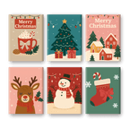 6 Mini Paintings - Classic Christmas Set