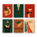 6 Mini Paintings | Classy Christmas Set