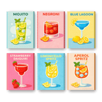 6 Mini Paintings - Cocktail Classics Set