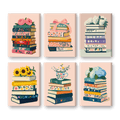 6 Mini Paintings - Colorful Books Set