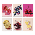 6 Mini Paintings - Disco Fruit Set