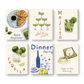 6 Mini Paintings - Food & Drinks Set