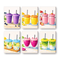 6 Mini Paintings - Fresh Smoothie Set