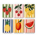 6 Mini Paintings - Fruit Set