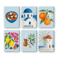 6 Mini Paintings - Greek Summer Set