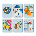6 Mini Paintings - Greek Summer Set