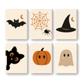 6 Mini Paintings - Halloween Set